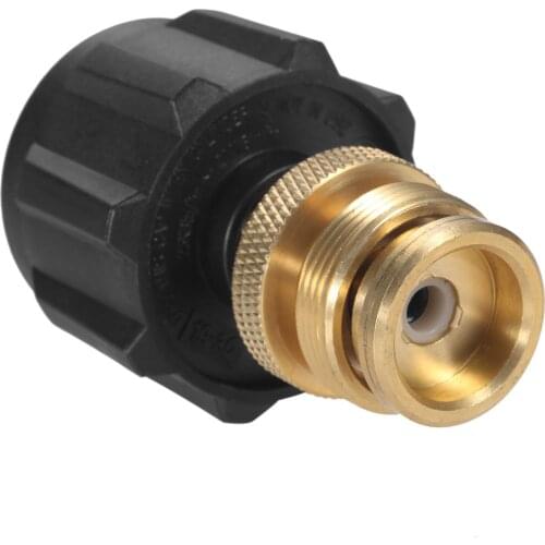 Solid Brass Propane Cylinder Adapter Convert to 1"-20UNEF Throwaway Flexible Hose Line Adapter for Barbecue Grill Bubby Heater