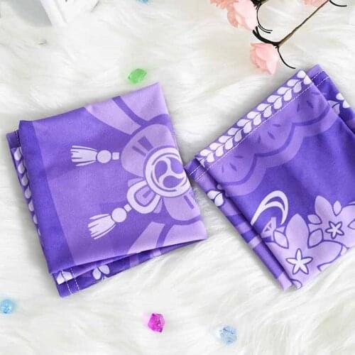 Genshin Impact Raiden Shogun Baal Sport Ice Silk Protective Cover Oversleeves Protective Men Women Student Arm Sleeves Covers