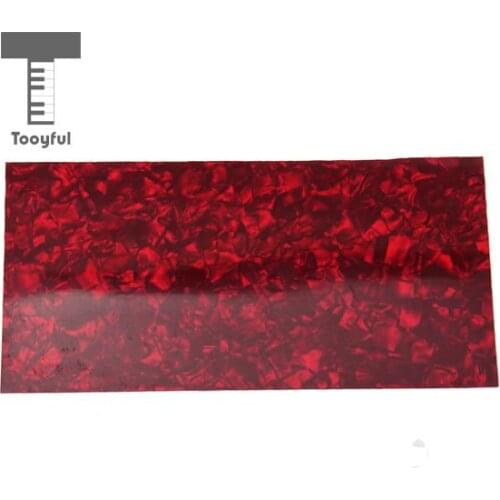 Tooyful High Quality 1Pc Red Tortoise Shell Celluloid Guitar Head Veneer Shell Sheet for Jewelry Making Luthier Work Accessory
