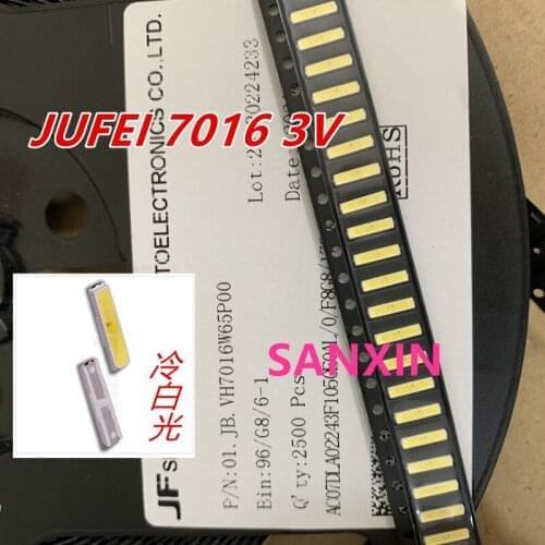 500pcs JUFEI LED 7016 LED Backlight TV DOUBLE CHIPS Cool white High Power 1.2W 3V 7016 for LED LCD Backlight TV Application