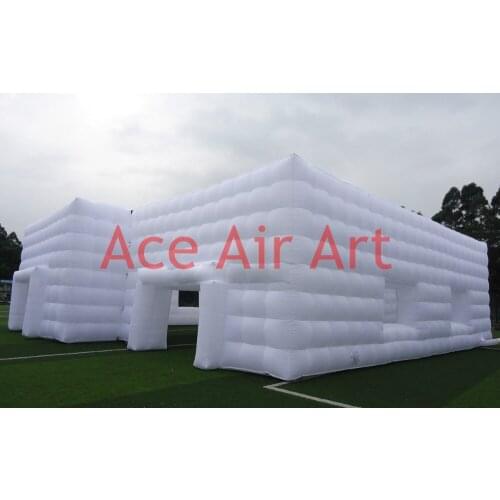 Large white Pop up sport marquee,inflatable cubic structure building tent for Festival and events party without roof