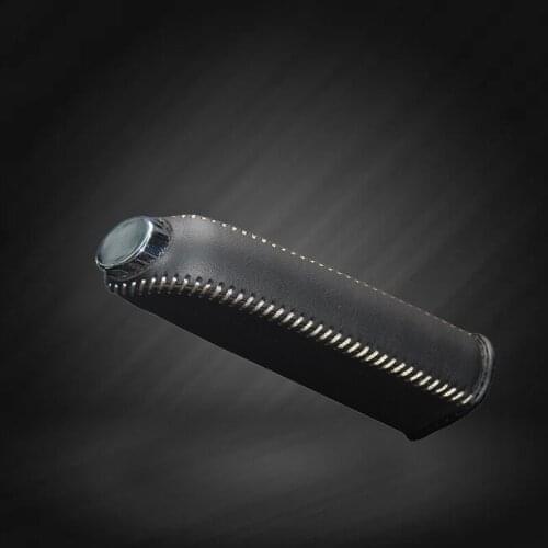 Car Hand Brake Covers Top Layer Leather Case for Buick EXCELLE Handbrake Grips Cover Auto Genuine Leather Handbrake