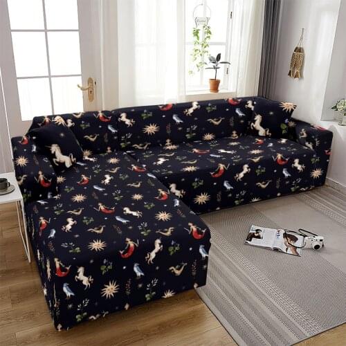 Tropical Flower Slipcovers Sofa Skins Sofa Cover for Living Room Leaves 1/2/3/4-seat Couch Cover Corner Sofa Covers L Shape