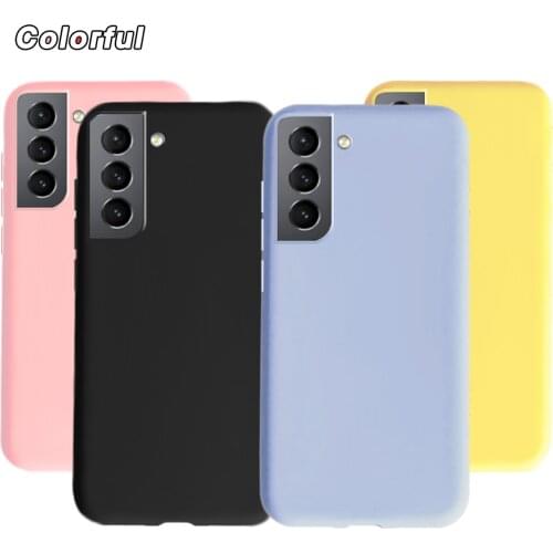 For Samsung Galaxy S21 5G S21 Plus Case Matte Silicone Cover Soft TPU Back Cover Housing For Samsung S21 5G S 21 S21+ S30 Pro 5G