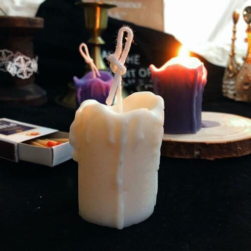 Cylindrical Silicone Candle Molds Creative Round Aromatherapy Wax Candle Mould