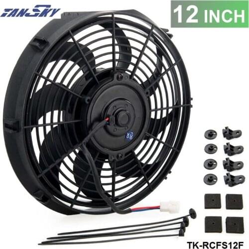 New EPMAN 12"inch Electric Universal Cooling Radiator Fan Curved S-Blade For Radiator Oil Cooler TK-RCFS12F