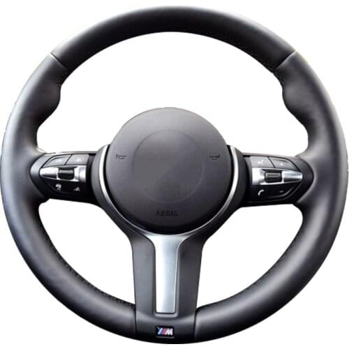 Car Steering Wheel Braid For BMW F87 M2 F80 M3 F82 M4 2 M5 F12 F13 M6 F85 X5 M F86 X6 M F33 F30 M Sport /custom Steering Cover