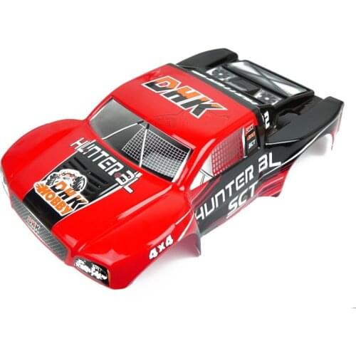 DHK 8135 8331 Hunter Print SCT RED / Orange / Clear PC body (Including body decals & window cutout) 8331-001 8135-009 8135-009C