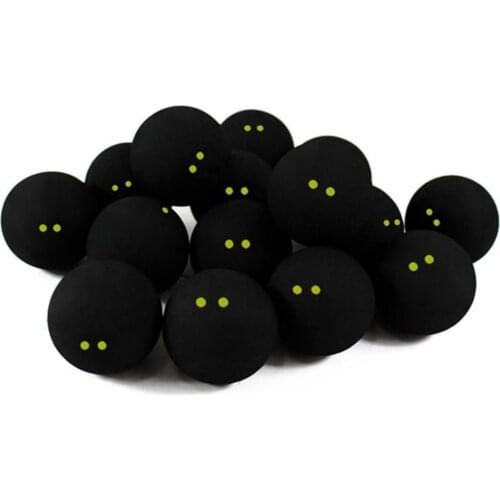 1pcs Squash Ball Two-Yellow Dots Low Speed Sports Rubber Balls Professional Player Competition squash for Training Accessories