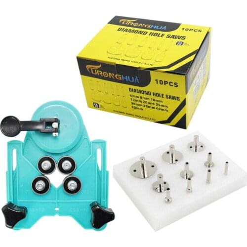 Glass hole opener set Ceramic tile positioning hole opener Ceramic tile hole puncher electroplated emery