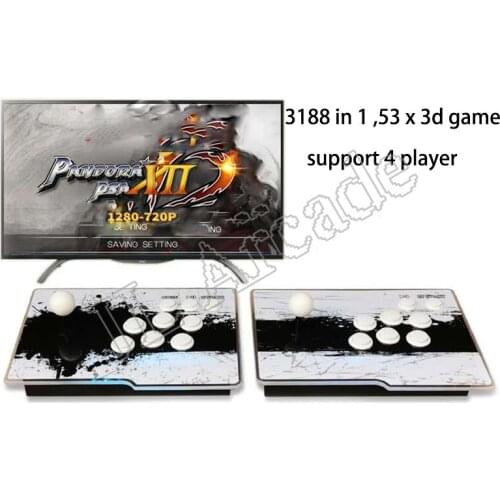 Pandora Saga Box 12 Arcade Console 3188 in 1 Zero Delay 2 players Joystick Controller PCB 3D Games Retro Video Game Machine