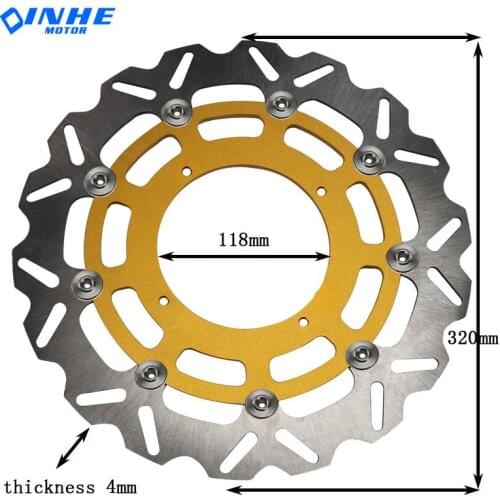 320MM Front Floating Brake Disc Rotor Plate Fit For suzuki Dirt Pit bike Racing Motorcycle Supermoto