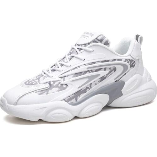 Y116 Popular Goods 2021 Mens Shoes Fashion Mesh Lace-up Breathable Chunky Casual Sneakers For Teens Lightweight Walking shoe