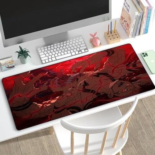 Drop Shipping Hot Anime Jujutsu Kaisen Mouse Pad Keyboard Gaming Accessories for Laptop Notebook Gamer Anti-slip Rubber Mousepad