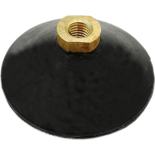 SHDIATOOL 100mm Rubber Back Pad for Convex Wet Diamond Polishing Pad Holder with M14 or 5/8-11 Thread 4 inch Soft Strong Body