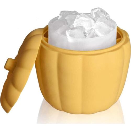 Ice Cube Maker 60 Cubes Silicone Ice Maker Bucket With Lid Bottled Beverage Liqueur Cooler Dishwasher Safe Ice Cube Trays