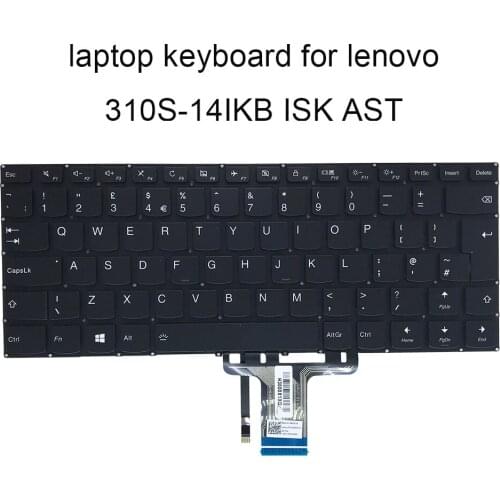 Replacement keyboards 310S 14ISK backlight keyboard LCM15J5 for lenovo Ideapad 310S 14IKB 14AST 710S UK British black SN20K82153
