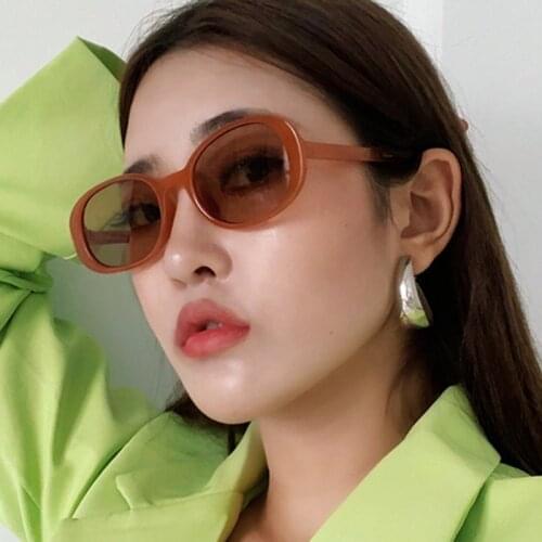 ONEVAN Vintage oval Sunglasses Women 2021 Luxury Designer Sunglasses Women Retro Round Sun Glasses for Men Lentes De Sol Mujer