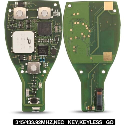 Kutery Smart Remote Car Key Circuit Board 315/433.92 MHZ For Mercedes Benz CG BE NEC BGA FBS3 Semi-smart/Handsfree