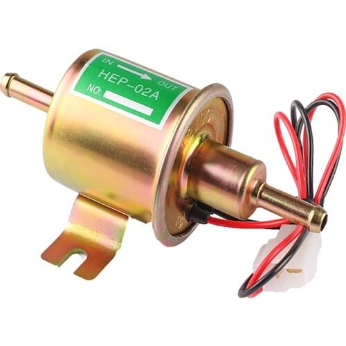 High Quality Low Pressure Universal Diesel Petrol Gasoline Electric Fuel Pump HEP-02A 12V For Car Motorcycle