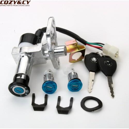 Scooter GY6 Key Switch Lock Set For Jonway Delta Epsilon YY150T-12 125cc 4-Stroke