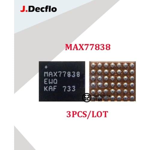 JDecflo 3Pcs/Lot PMIC MAX77838 MAX77838EWO For Power IC Samsung S7 Edge S8 NOTE7 NOTE8 Integrated Circuits Replacement Parts