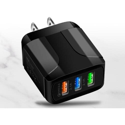 2.5A 3 USB Lighting Multi-function Mobile Phone Charger Fast Charging Head JR Deals