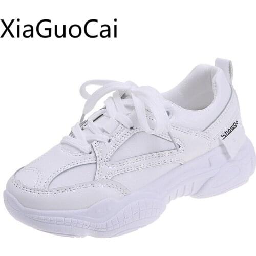 Street Brand Spring Women Casual Flat Shoes 2019 Newest Lace Up Basic Female Casual Sneakers Flats
