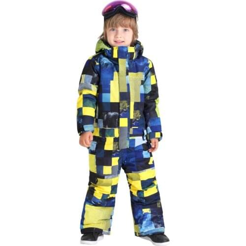SMN Winter Water-Resistant Kids Boys Girls Breathable Windproof Warm Snowboard Suit Outdoor Overall Children Coat