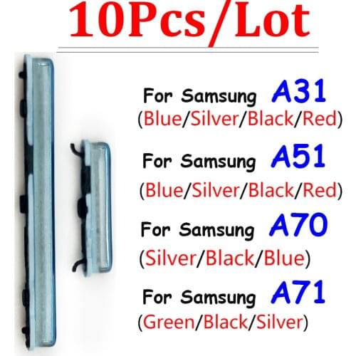 10Pcs/Lot，New Volume Power Button Side Key For Samsung A31 A51 A70 A71