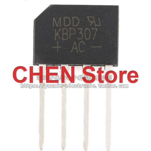 10pcs Original KBP307 3A 700V flat bridge rectifier bridge stack silicon bridge rectifier