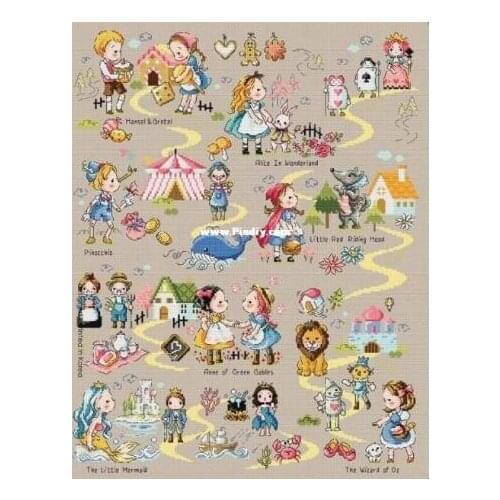 14/16/18/28 Lovely Counted Cross Stitch Kit Fairy Tale Land Fairytale Fairyland Wonderland SO