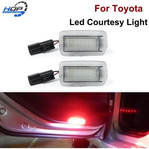 2PCS Car Led Footwell Door Courtesy Interior Light For Toyota Avalon Sienna Venza Land Cruiser Sequoia Tundra Camry Prius