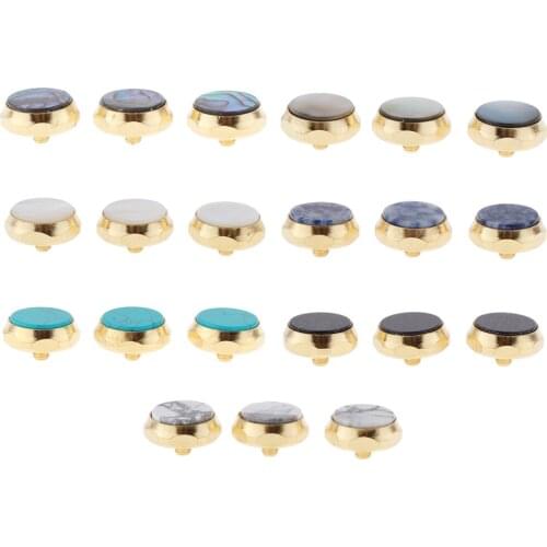 21x Hand Polished Trumpet Finger Buttons Handmade Musical Trumpet Parts
