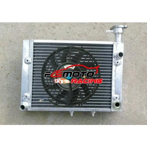 56MM Aluminum Radiator + FAN For Bombardier CanAm ATV Can Am Outlander 400 4x4 MAX 2006-2008 2007 Assembly 709200149