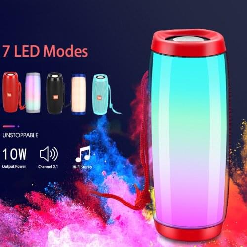 Wireless Speaker Bluetooth-compatible Speaker Microlab Portable Speaker Powerful High Outdoor Bass TF FM Radio With LED Light
