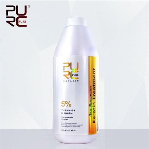 PURC 1000ml 5% Formalin Brazilian Keratin Hair Straightener Repair Damaged Hair Moisturizing Anti-split Deep Cleaning Hair Care