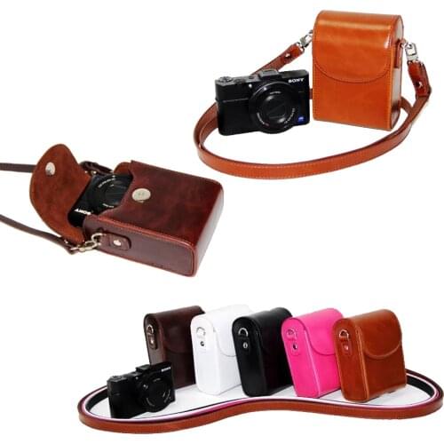 New Vintage PU Leather Camera Case For Casio EX10 EX100 ZR2000 ZR500 ZR700 ZR800 ZR400/ZR410 ZR1000 ZR1200 ZS30 ZS220 ZD200 H6