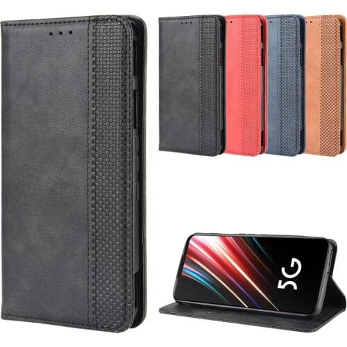 For ZTE Nubia Red Magic 5G Case Premium Leather Wallet Leather Flip Case For Nubia Red Magic 5G Phone Case 6.65"