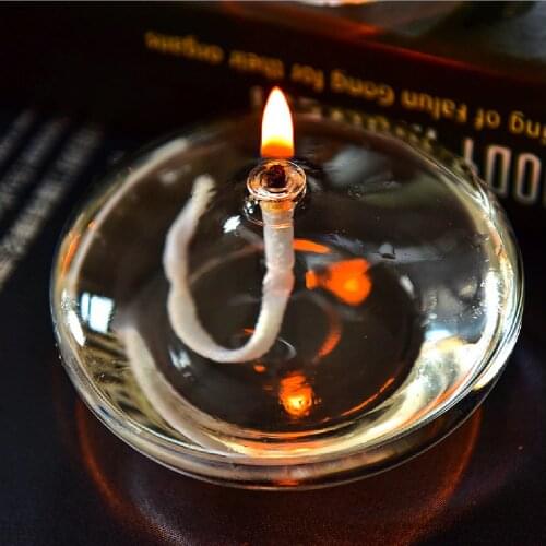 Home Decoration Real Flame Glass Bio Fireplace Oil Lamp Bioethanol Table Lantern