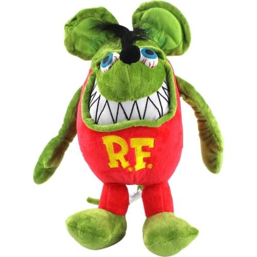 Tales of The Rat Fink Green big daddy 33cm Plush Dolls Mouse Fink Plush Toys gifts for children