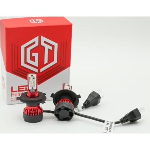 K5 Auto Car Headlight 9005 9006 H4 H13 H7 880 H27 9004 9007 H11 881 LED H1 H3 K5 55W 6000LM 6000K led fog head lamp