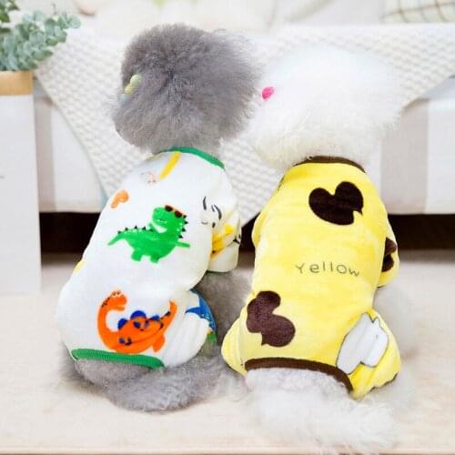 Wholesale New Autumn Winter Dog Clothes For Small Dogs Boy Girls Teddy Fleece Warm Jumpsuits Costume Puppy Outfit Pet Clothing