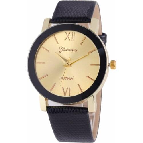 100pcs/lot 5687 new geneva brand color dial leather watch wrap quartz casual unisex wristwatch wholesale clock hot seller