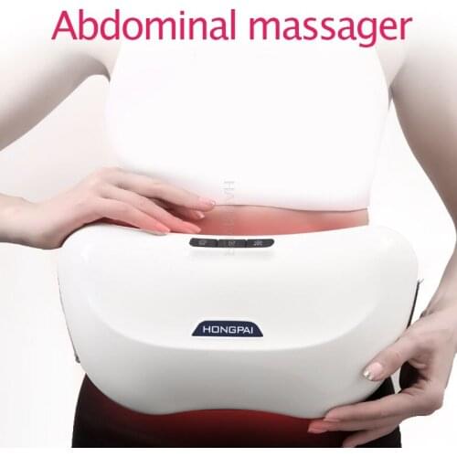 Auto Forward Reverse Kneading Heating Compress Abdominal Massager Timing Foldable Charging Protect Stomach Health Device