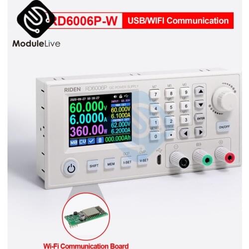 RD6006P RD6006PW USB WiFi DC Voltage Current Meter Step Down Power Supply Monitor Multimeter Buck Adjustable Converter