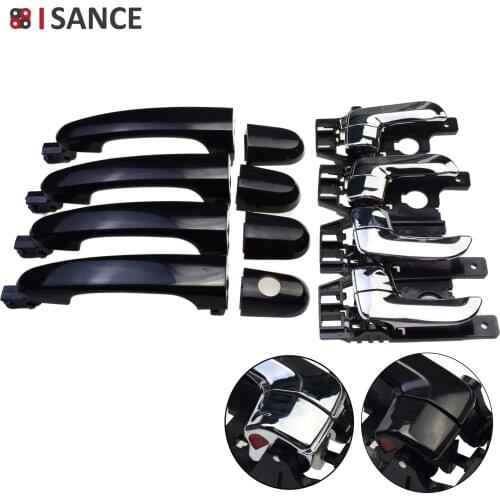 ISANCE Outside Exterior & Inside Interior Door Handle Front / Rear Right & Left For Kia Sportage 2005-2010 OE# 82661-1F000