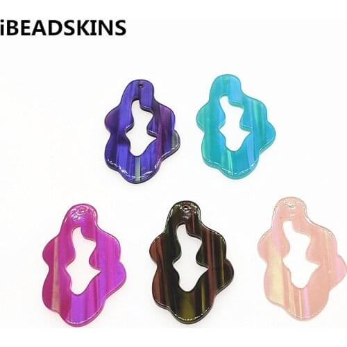 New arrival! 42x27mm 100pcs Acrylic irregular Shape charm for Jewelry Findings/Earrings DIY parts,Jewelry Findings & Components