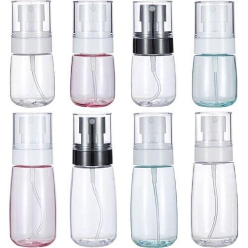 1PC 30/60ml Empty Refillable Bottles Clear Plastic Press Pump Spray Bottle Liquid Alcohol Atomizer Refillable Container