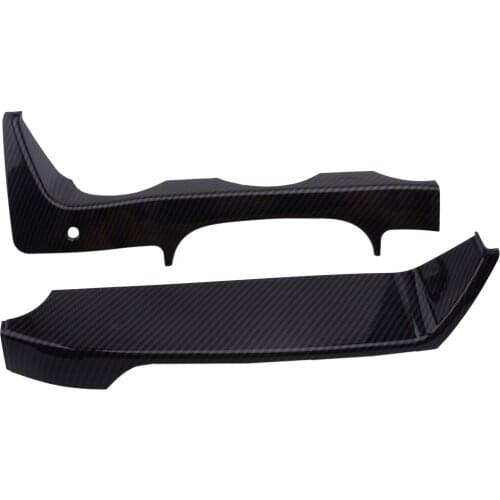 Carbon Fiber Style Car Dashboard Display Frame Cover Strips Trim Moulding Fit For Mercedes Benz C Class W204 2011 2012 2013